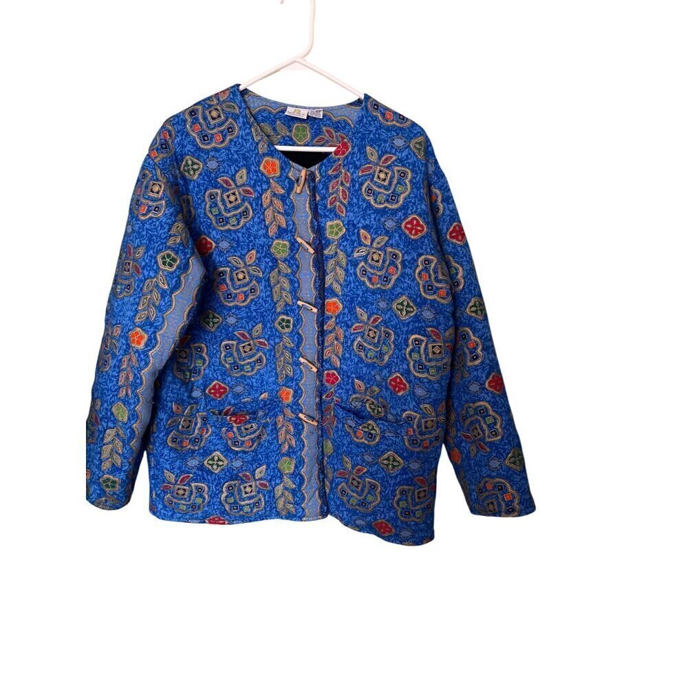 Quilted Chore Jaket Smithsonian  Institution Barn Hand Made Pockets